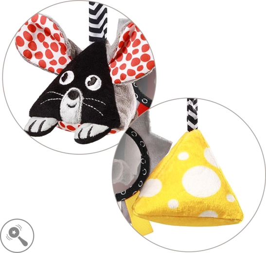 Twee rammelaars: muis en kaas