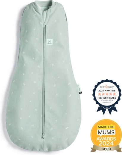 ErgoPouch inbakerdoek en slaapzak 2-in-1 Cocoon sage 0,2 TOG (6–12 maanden)