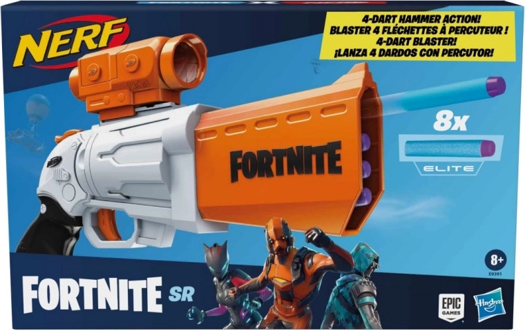 Nerf Fortnite SR – pistool met afneembare richtkijker