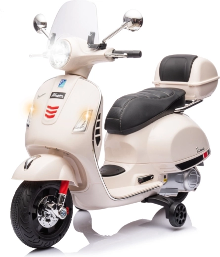 Elektrische kinderscooter Milly Mally Vespa GTS Super wit