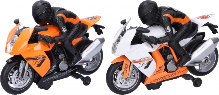Race motor met rijder 28 cm met licht en geluid