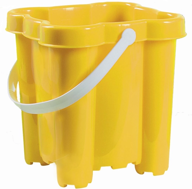 Androni emmer kasteel met 4 torens, hoogte 20 cm – geel