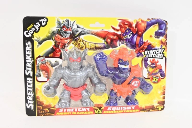 Goo Jit Zu squishy & stretchy 2-pack Blazagon en Corruptagon