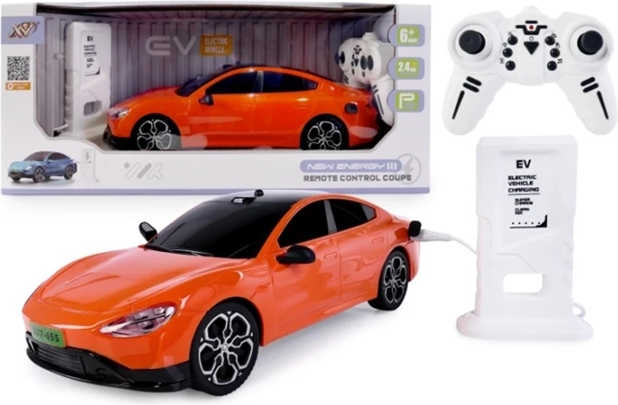 RC-elektrische auto met laadstation