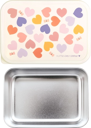 A Little Lovely Company roestvrijstalen lunchbox met deksel Hart