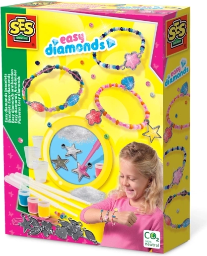 SES set voor het maken van armbanden met diamanteffect
