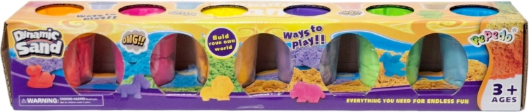 Kinetisch zand – set van 6 kleuren