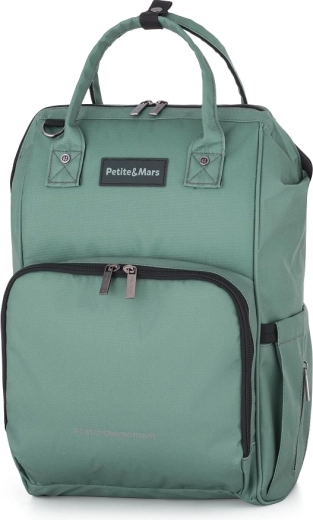 Petite&Mars luierrugzak voor aan de kinderwagen Jack Catchthemoment Misty Green