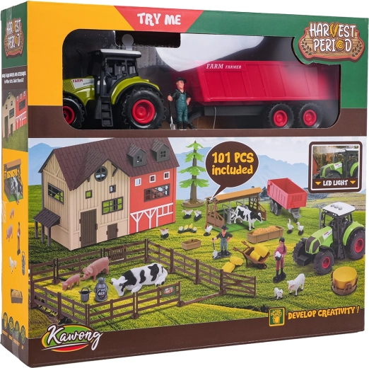 Mega boerderij met tractor en accessoires