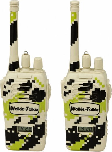 Communicatie tussen twee walkie-talkies tot ca. 200 m