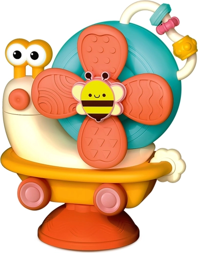 Sensorische spinner met zuignap in de vorm van een slak