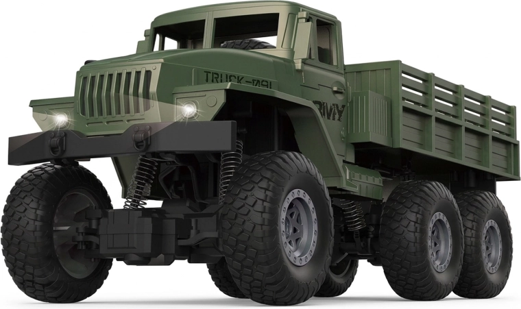 Militaire RC-auto met afstandsbediening en lichteffecten