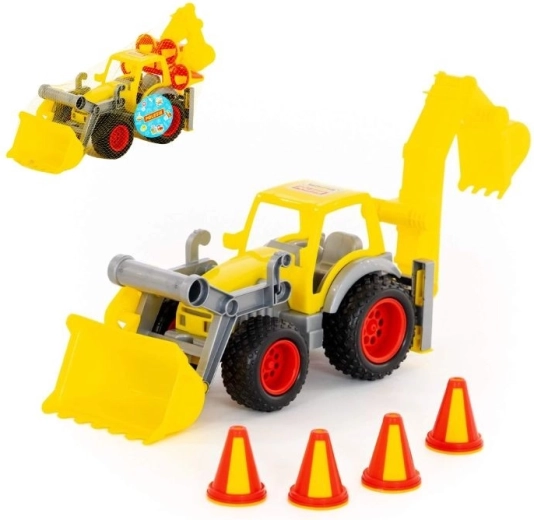 Kunststof tractor met voorlader ConsTruck