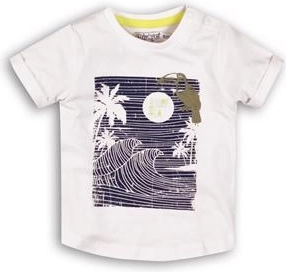 Dirkje kinder T-shirt met korte mouwen tropical toucan do it wit