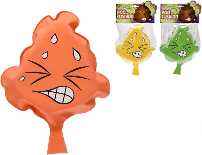 Scheetkussen in de vorm van poep-emoji POO