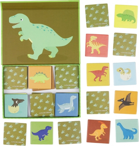 A Little Lovely Company pexeso dinosaurussen