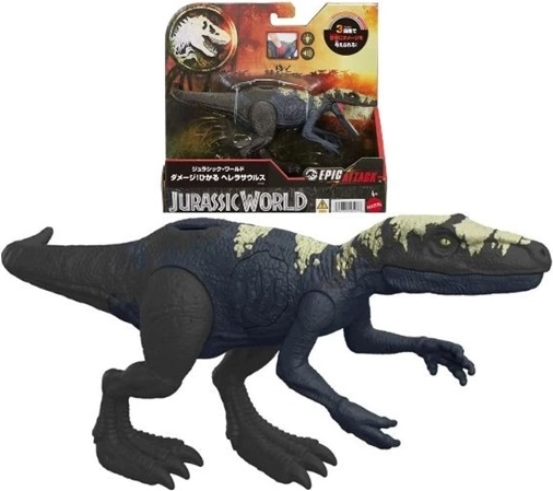 Jurassic World aanvallende Herrerasaurus