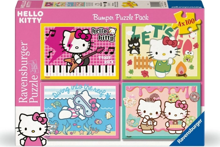 Ravensburger puzzel Hello Kitty 4×100 stukjes
