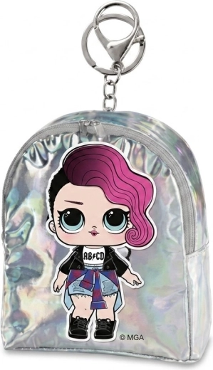 Mini portemonnee met hanger L.O.L. Surprise zilverkleurig