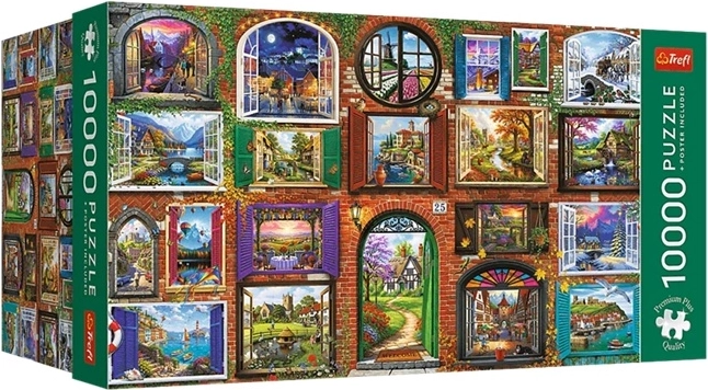 Trefl puzzel 10 000 stukjes windows of the seasons