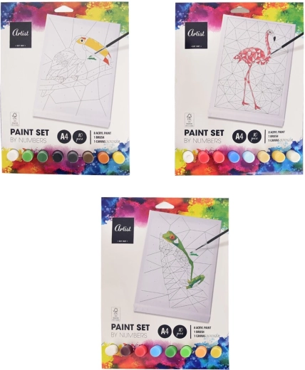 Creatieve set schilderen op nummer (10 afbeeldingen)