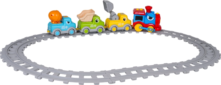 Magnetische koppeling en een railcircuit in de verpakking