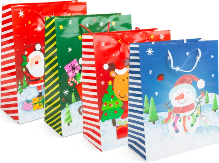Kerstcadeautas voor een fles - 1 stuk