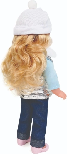 Stijlvolle winteroutfit met zilverkleurig vest