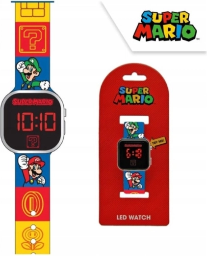 Kinder LED digitale horloge Super Mario