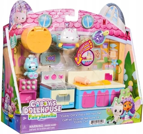 Spin Master Gabby’s Dollhouse magische set keuken en badkamer