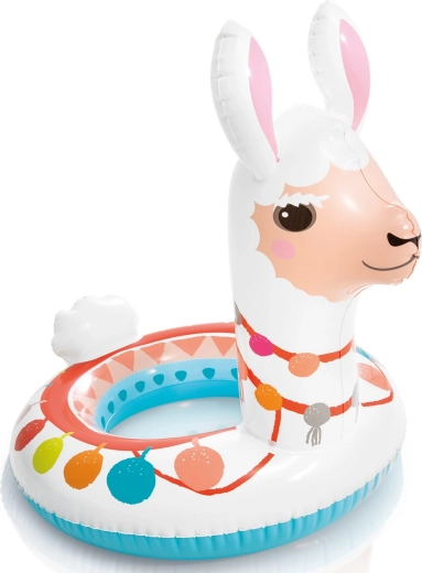 Schattige lama-zwemring voor stabiel speelplezier in het water