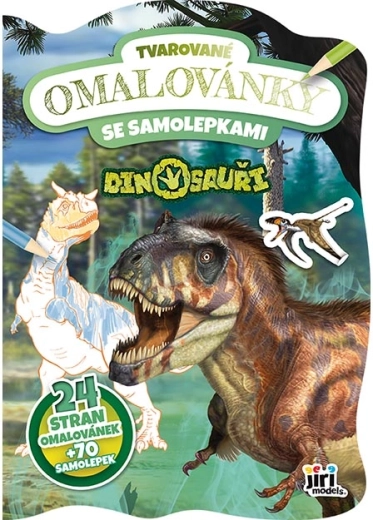 Gevormde kleurplaten dinosaurussen