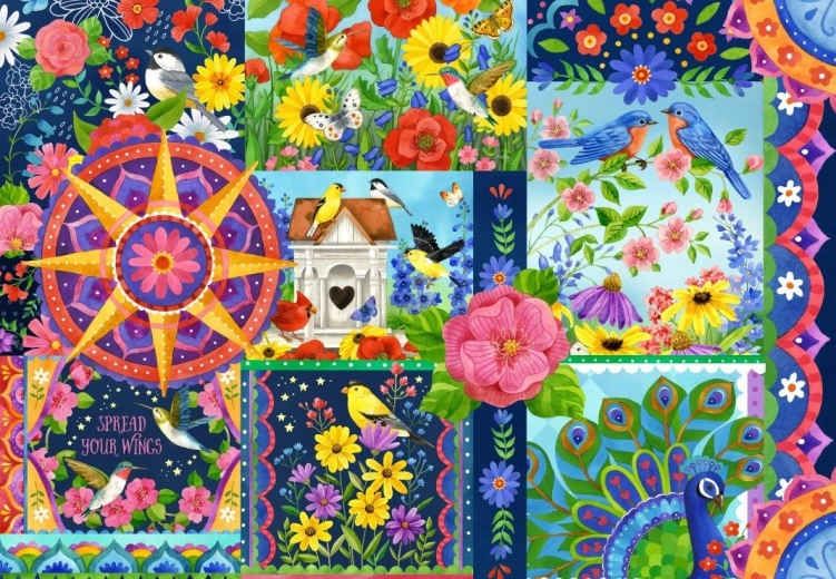 Legpuzzel Lentekleuren 1000 stukjes BLUEBIRD