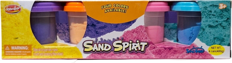 Kinetisch zand – set van 4 kleuren