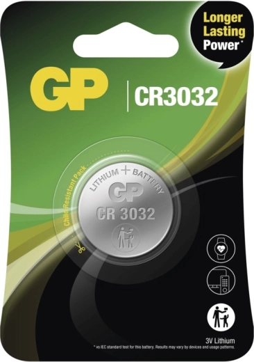Lithium knoopcelbatterij GP CR3032 3 V