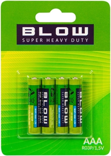 BLOW batterijen AAA (R03P) Super Heavy Duty, 4 stuks