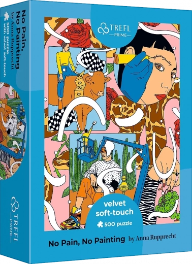 Trefl puzzel Velvet Soft Touch UFT 500 stukjes – geen pijn, geen schilderijen