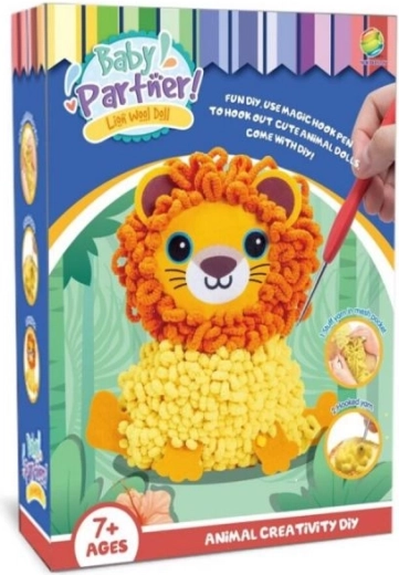 Schattig leeuwtje stap voor stap klaar