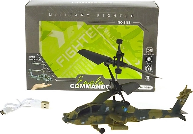 Handgestuurde helikopter Military fighter