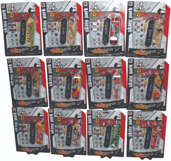 Skatepark fingerboard met accessoires – verschillende varianten