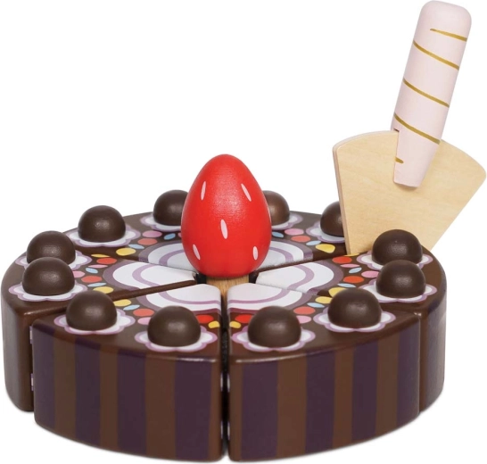 Le Toy Van houten chocoladetaart om mee te spelen