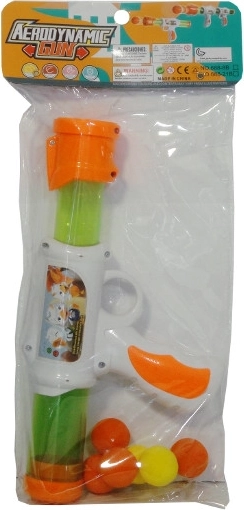 Plastic pistool met foamkogeltjes