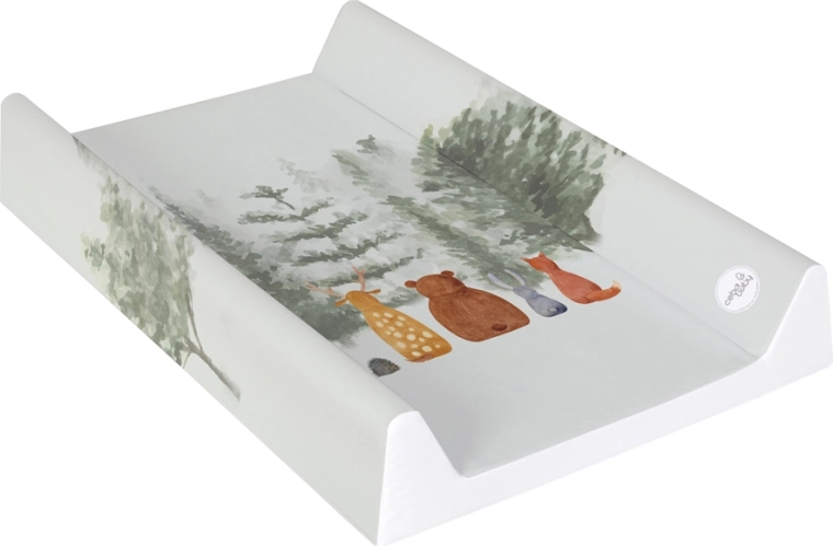 Ceba Baby zachte aankleedkussen met profiel 50 × 70 cm basic forest companions