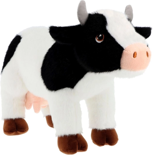 Keel Toys Keeleco gevlekte koe knuffel van ecologisch pluche 20 cm