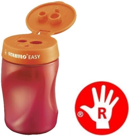 Ergonomische puntenslijper voor rechtshandigen STABILO EASYsharpener oranje