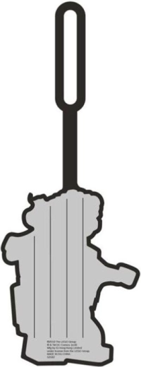 Contactlabel op de achterkant