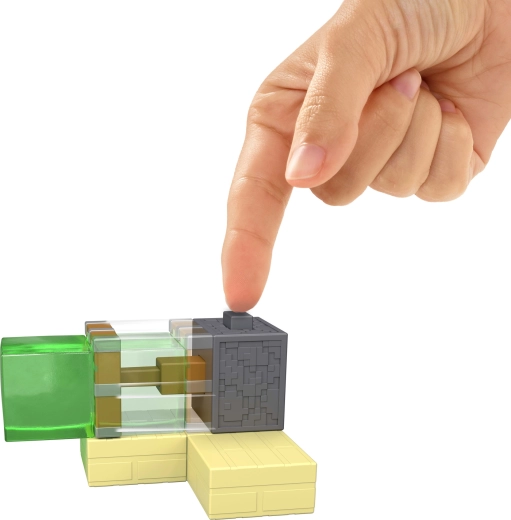 Interactieve redstone-val met knop