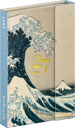 Notique wekelijkse magnetische agenda Katsushika Hokusai 2027 11 × 16 cm