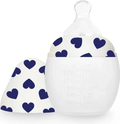 ÉLHÉE antikoliek babyfles Full of Love blue 150 ml