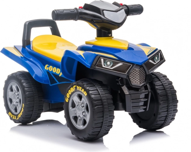 Kinderloopquad met LED&rsquo;s en geluiden – Blauw